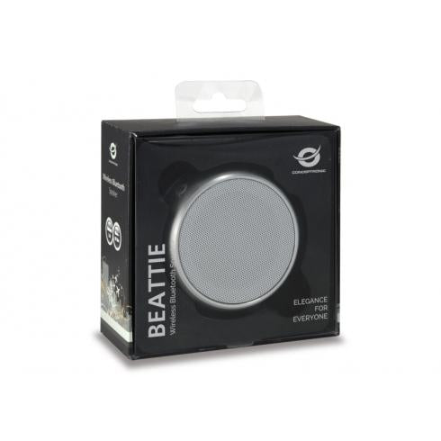 Conceptronic BEATTIE 01S BEATTIE Wireless Speaker, silver, Bluetooth 3.0+HS, 3 W, micro-USB