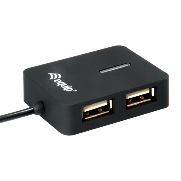 Equip 128952 128952, USB 2.0, USB 2.0, 480 Mbit/s, Black, Plastic, CE
