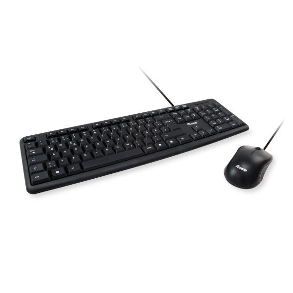 Equip 245200 245200, Full-size (100%), Wired, USB, QWERTZ, Black, Mouse included