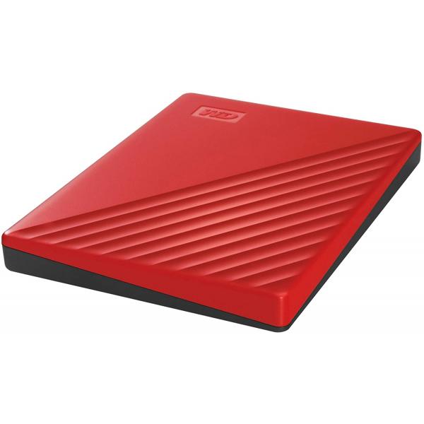 Western Digital WDBYVG0020BRD-WESN My Passport Portable External Hard Drive, 2TB, USB3.0 Red