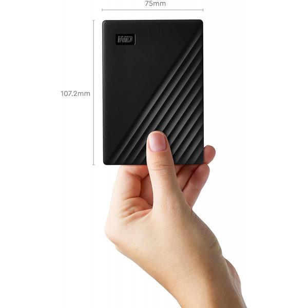 Western Digital WDBPKJ0050BBK-WESN My Passport External HDD, 5TB, USB3.0, Black
