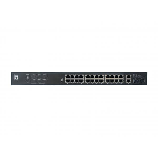 LevelOne GEP-2821 GEP-2821, Unmanaged, Gigabit Ethernet (10/100/1000), PoE, Rack mount, 1U