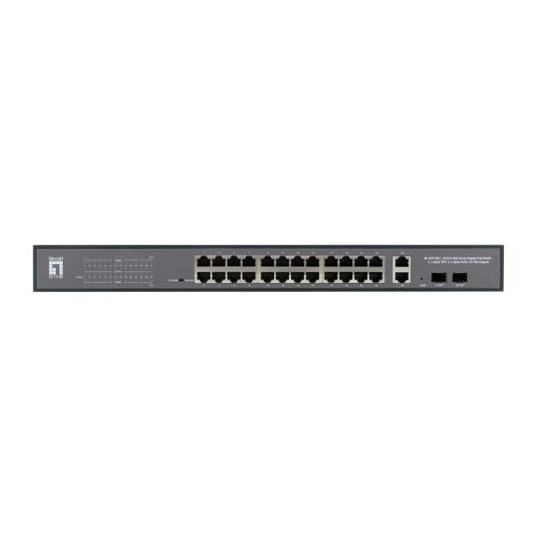 LevelOne GEP-2841 GEP-2841, Managed, L2, Gigabit Ethernet (10/100/1000), PoE, Rack mount, 1U