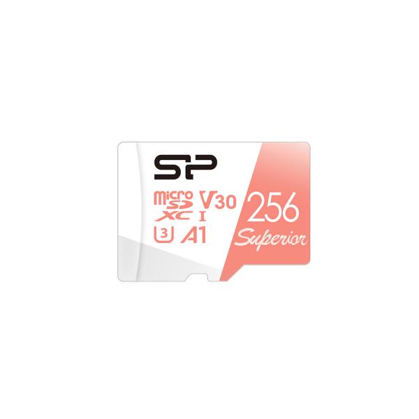 Silicon Power SP256GBSTXDV3V20SP Superior, 256 GB, MicroSDXC, Class 10, UHS-I, 100 MB/s, 80 MB/s
