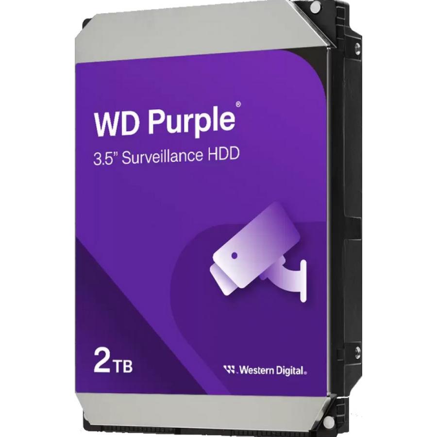 Western Digital WD23PURZ WD Purple, 2 TB, 3.5", 4K 24x7, SATA3, 5400 RPM, 256 MB, 175 MB/s