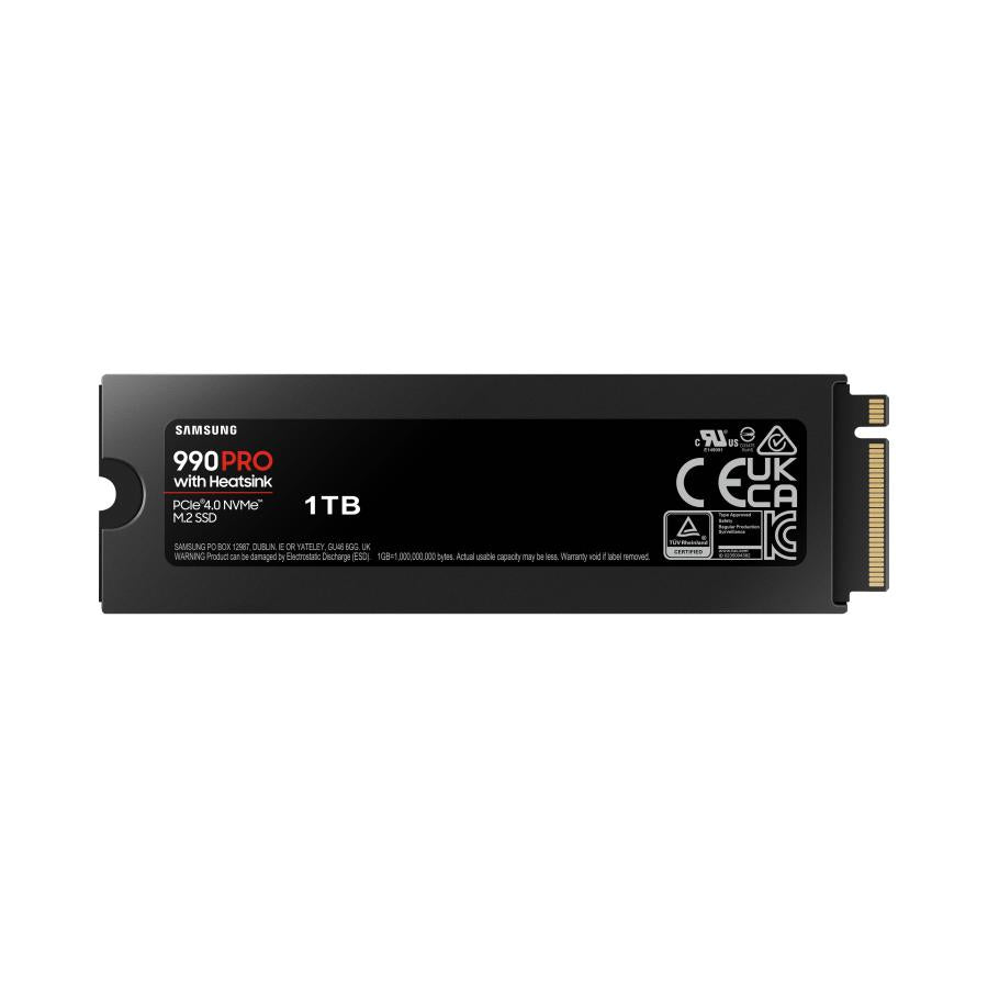 Samsung MZ-V9P1T0GW MZ-V9P1T0 990 PRO HEATSINK SSD, 1 TB, M.2, 7450 MB/s