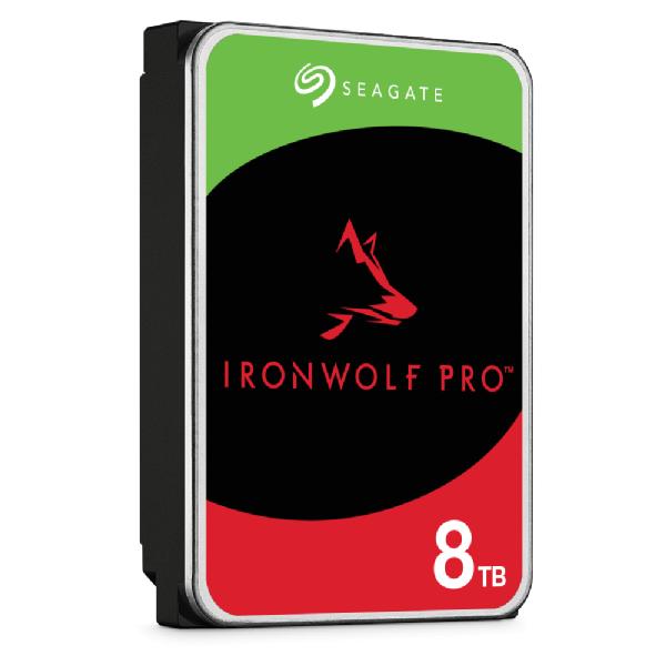 Seagate ST8000NT001 IronWolf Pro HDD, 8 TB, 3.5", 7200 RPM, SATA3, 6 Gbps, 255 MiB/s