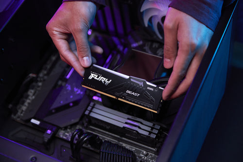 KINGSTON Fury Beast 32GB (2x16GB) DDR5 PC5-44800 6000Mhz D CL30 | 12e Generatie CPU | 1 jaar Garantie