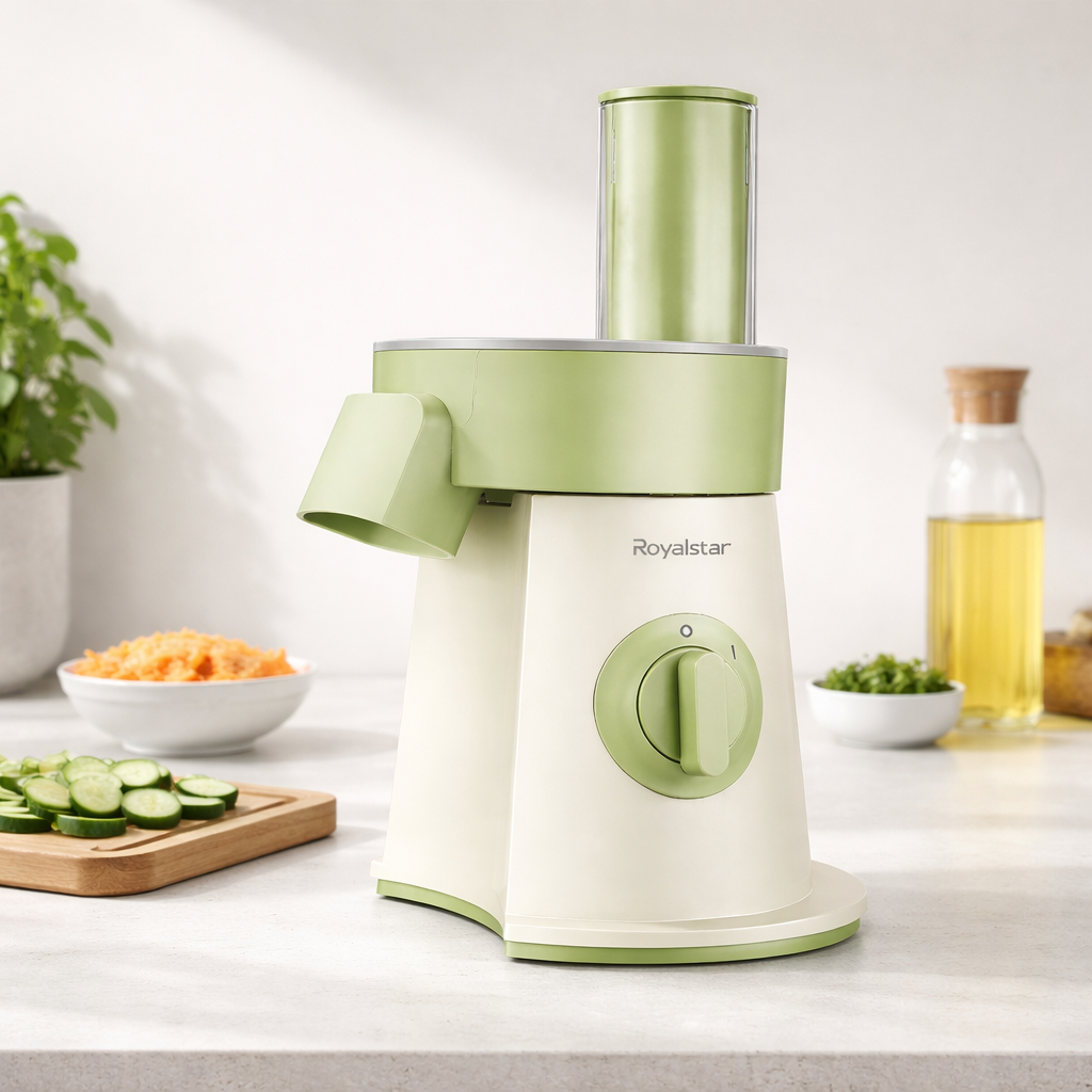 Royalstar Groentesnijder | 3 RVS Messen | 200W Krachtige Keukenhulp