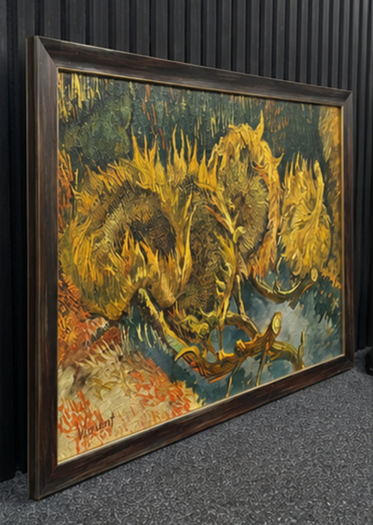 Zonnebloemen naar Vincent van Gogh | Reproductie van een Meesterwerk