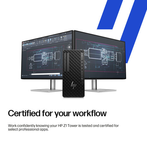 HP Z1 Tower G1i Refurbished | Intel Core i7-12700 (12e Gen) | 32GB RAM | 1TB M.2 SSD | Nvidia RTX 5060 8GB | Wifi | BT | Windows 11 Pro | 12M Garantie