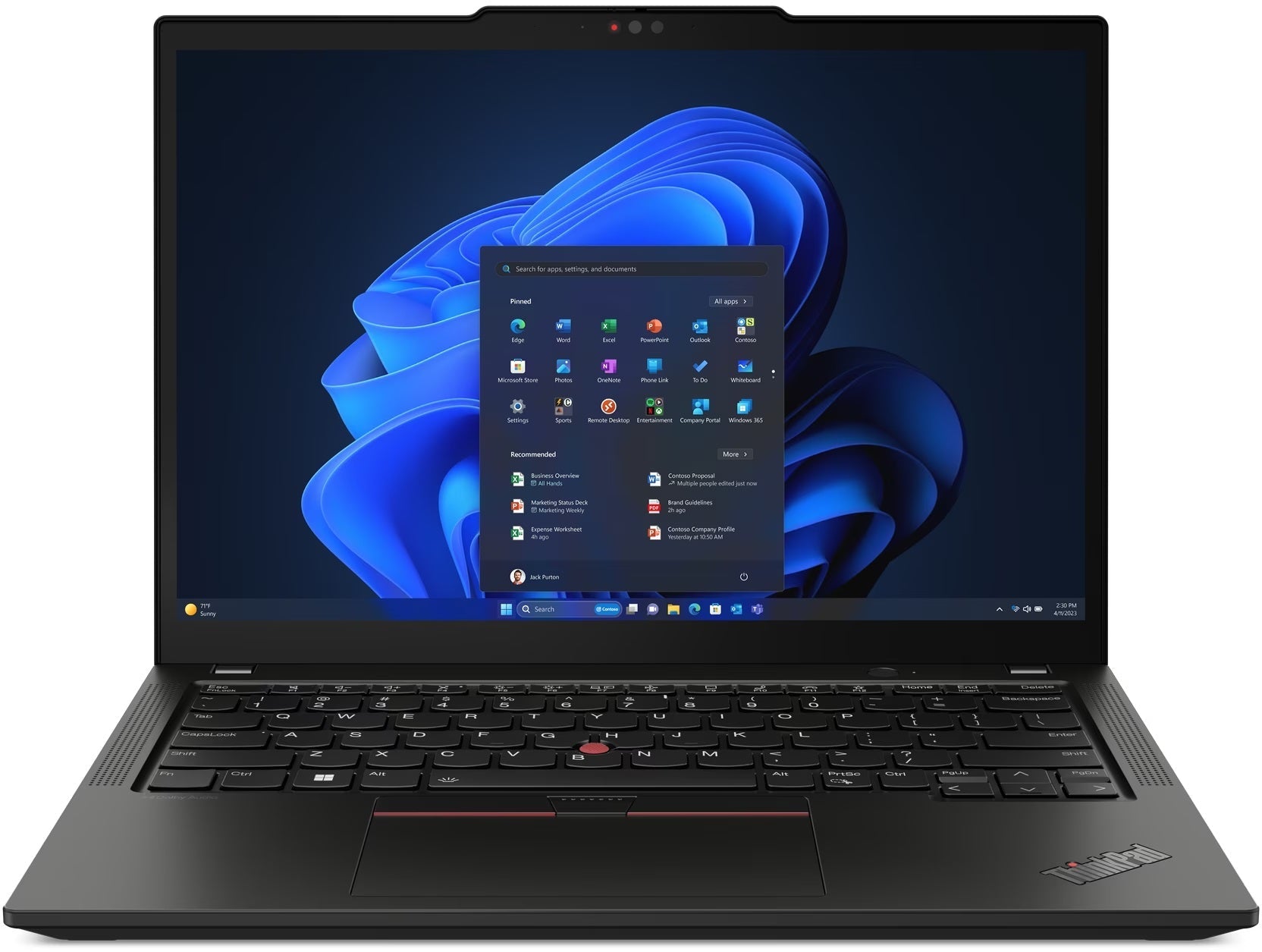 LENOVO ThinkPad X13 G5 Refurbished | AMD Ryzen 5 7535U | 16GB RAM | 256GB NVMe SSD | 13.3 inch WUXGA Touchscreen | Windows 11 Pro | 12M Garantie