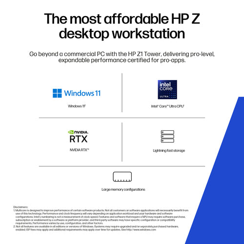 HP Z1 Tower G1i Refurbished | Intel Core i7-12700 (12e Gen) | 32GB RAM | 1TB M.2 SSD | Nvidia RTX 5060 8GB | Wifi | BT | Windows 11 Pro | 12M Garantie