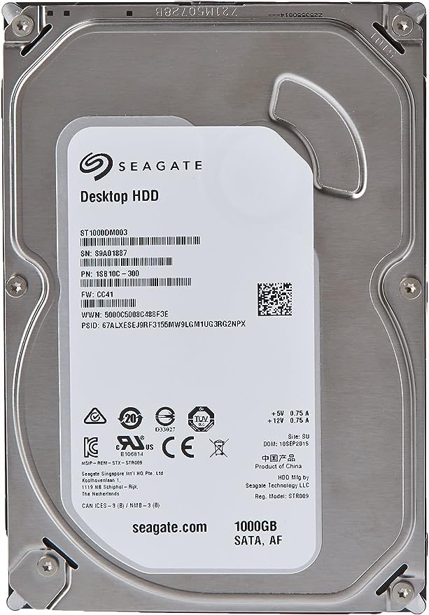 Seagate Desktop HDD 6000 GB (6 TB) Hardschijf (HDD) | ST6000DM001 | 3.5 inch | 1 Jaar garantie
