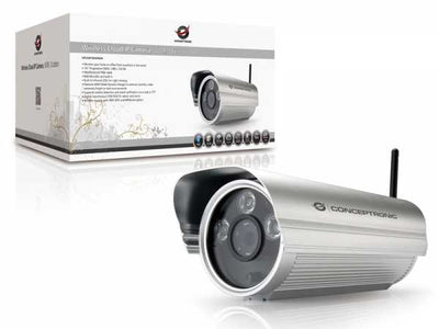 Conceptronic CIPCAM720ODWDR Wireless Cloud IP Camera, WDR, Outdoor, Bullet,  100 mm, 247 mm