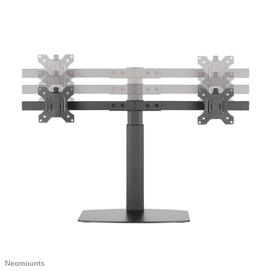 Neomounts FPMA-D865DBLACK Flatscreen bureausteun, 2x 10-27", 12 kg, 35 - 46cm, 75x75/100x