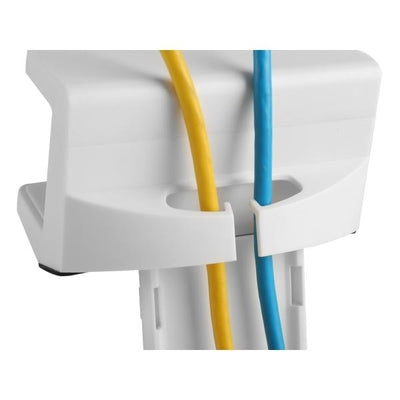 Equip 650806 Clamp-On Power Strip Holder, Power extension holder, White, ABS, Steel, 100 mm, 62 mm