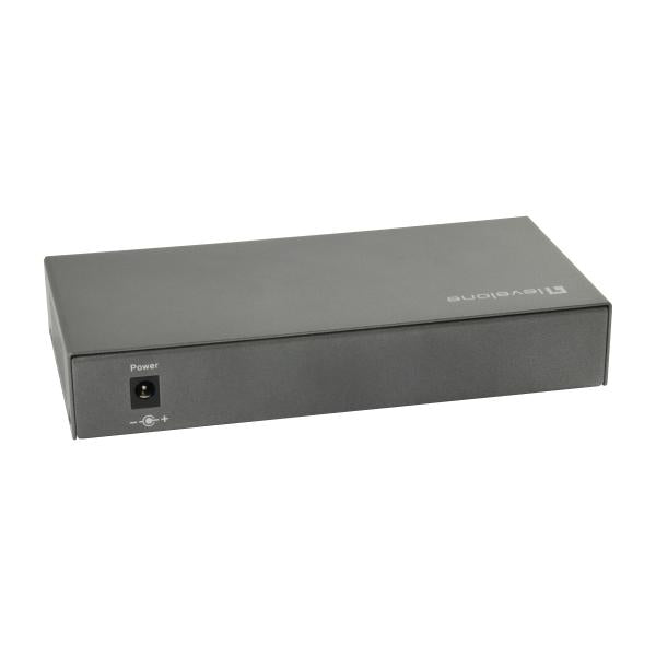 LevelOne GEP-0823 8-Port Gigabit PoE Switch, 802.3at/af PoE, 120W, Gigabit Ethernet, Full duplex