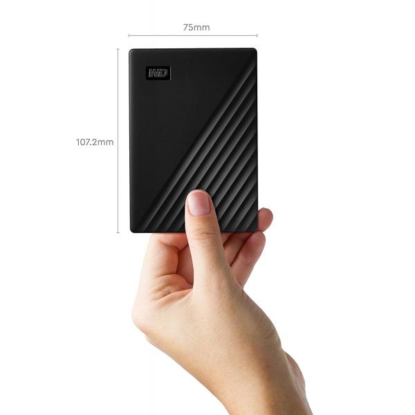 Western Digital WDBYVG0020BBK WD My Passport, 2TB, portable HDD, Black