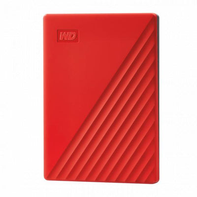 Western Digital WDBPKJ0040BRD-WESN My Passport External HDD, 4TB, USB 3.2 Gen 1, Red