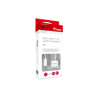 Equip 133460 USB Type C to Audio Adapter, USB