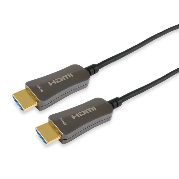 Equip 119433 HDMI 2.0 Active Optical Cable, M/M, 100 m, HDMI Type A, 3D, 18 Gbit/s, Black