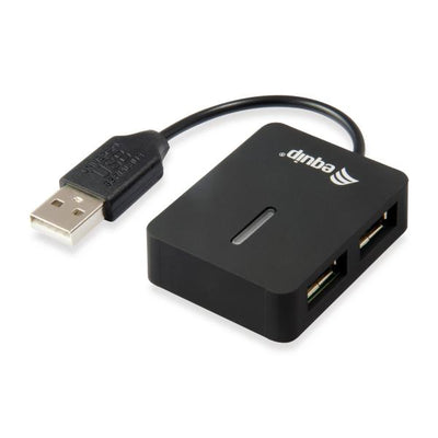 Equip 128952 128952, USB 2.0, USB 2.0, 480 Mbit/s, Black, Plastic, CE