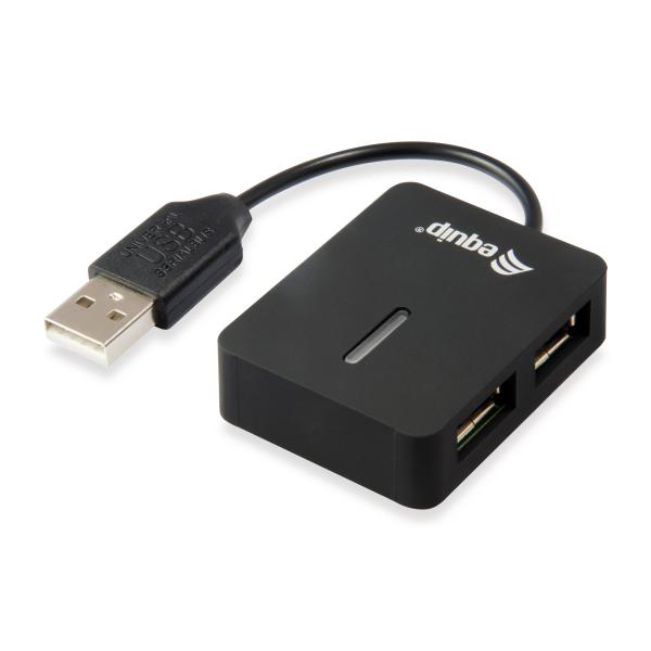 Equip 128952 128952, USB 2.0, USB 2.0, 480 Mbit/s, Black, Plastic, CE