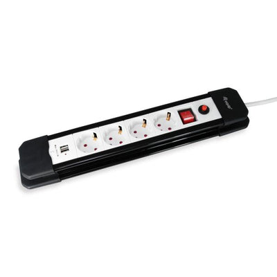 Equip 245553 245553, 1.5 m, Indoor, Type F, Type F (CEE 7/4), 1.5 mm², Plastic