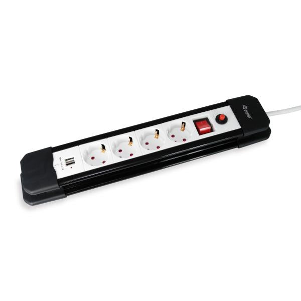 Equip 245553 245553, 1.5 m, Indoor, Type F, Type F (CEE 7/4), 1.5 mm², Plastic