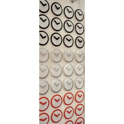 NeXtime klok 2615zi Focus, Ø25 cm, Wall, White/ Silver