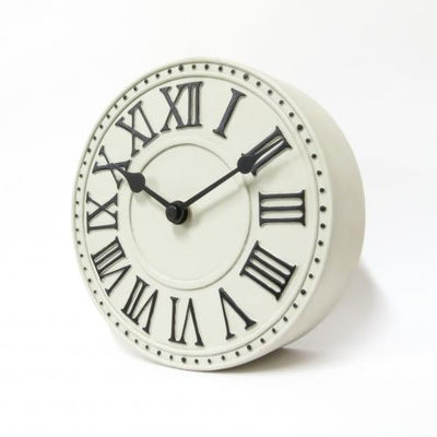 NeXtime klok 5187wi London Table, Ø16 cm, Wall, White/ Black+B32