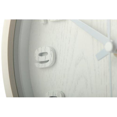 NeXtime klok 5192wi Wood Wood Small 22x20 cm, Wall, White