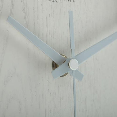 NeXtime klok 5192wi Wood Wood Small 22x20 cm, Wall, White