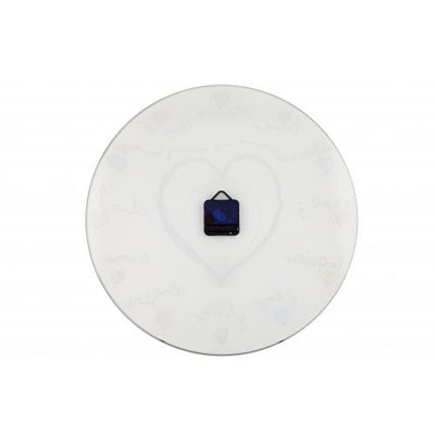 NeXtime klok 8030 Loving You, Ø43 cm, Wall, White/ Multi-color