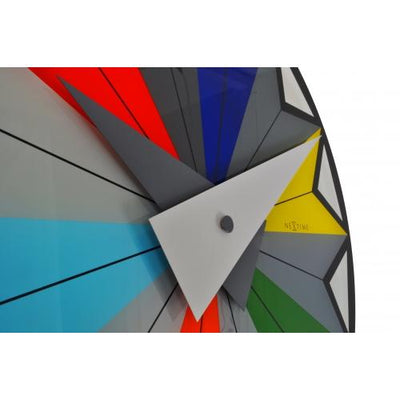 NeXtime klok 8163 Circus, Ø43 cm, Wall, Black/ Multi-color