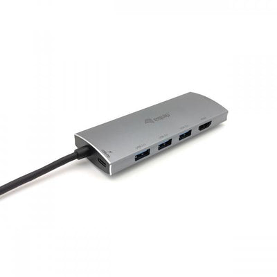Equip 13348207101 USB-C 7 in 1 Multifunctional Adapter, USB 3.2 Gen 1 Type-C, 100 W, SD, 4K UHD