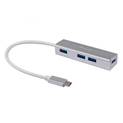 Equip 12895807101 USB-C to 4-port USB 3.0 Hubs, USB 3.2 Gen 1, USB Type-C, USB Type-A, 5000 Mbit/s