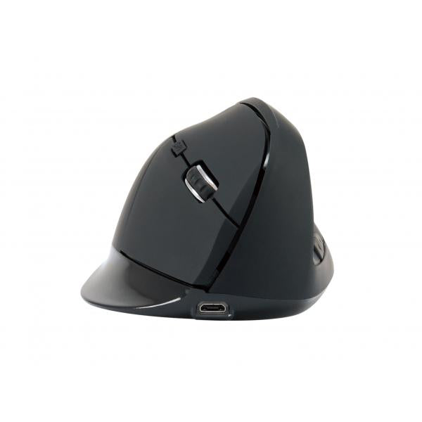 Conceptronic LORCAN03B LORCAN ERGO 6-Button Ergonomic Bluetooth Mouse, Right-hand, Optical, 1600 DPI