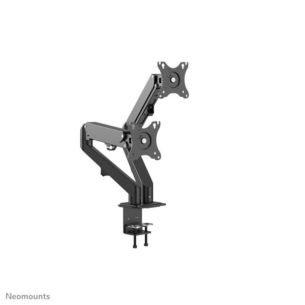 Neomounts DS70-700BL2Gas Spring Mount, clamp/grommet, Dual-mount, 17 - 27 inch