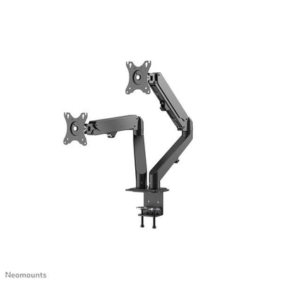 Neomounts DS70-700BL2Gas Spring Mount, clamp/grommet, Dual-mount, 17 - 27 inch