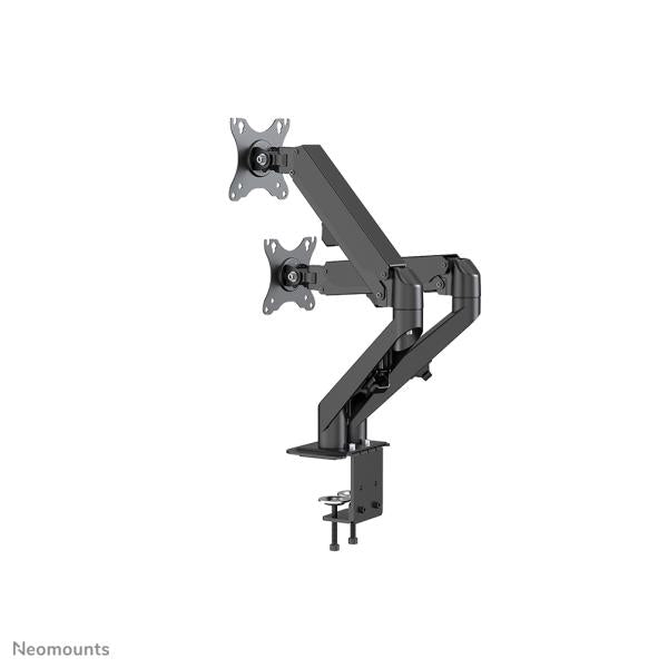 Neomounts DS70-700BL2Gas Spring Mount, clamp/grommet, Dual-mount, 17 - 27 inch
