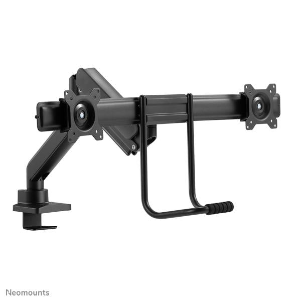 Neomounts DS75-450BL2 Screen Desk Mount, 2 screens, 17 - 32 inch, Topfix clamp & grommet