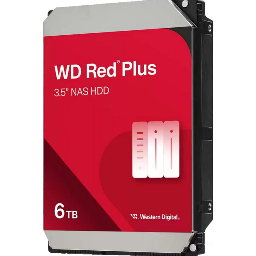 Western Digital WD60EFPX RED PLUS HDD, 6TB, 3.5", SATA3, 5400 RPM, 256 MB, 150 MB/s