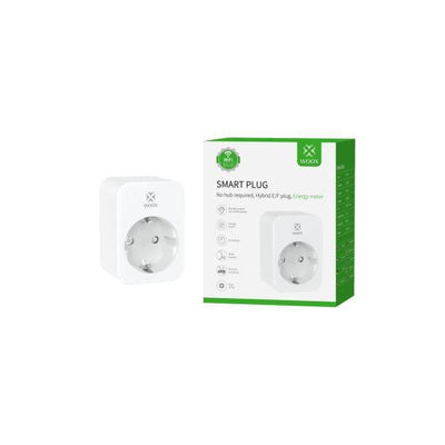 WOOX R6118-2pack Smart Plug EU, Schucko with energy monitoring