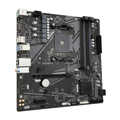 Gigabyte B550M K, AMD AM4, B550, DDR4, Dual PCIe 4.0/3.0 M.2, 1 Gbe LAN, USB 3.2 Gen 1