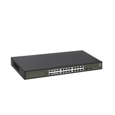 LevelOne GES-2126 Hilbert 26-Port Gigabit Smart Lite Switch, 24x RJ45, 2x SFP, Managed, L2, Gigabit