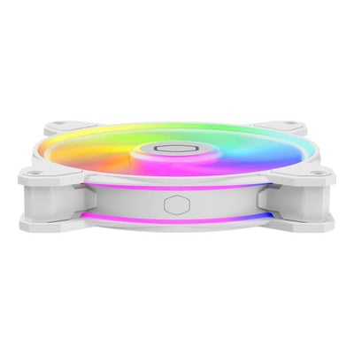 Cooler Master MFL-B4DW-16NP2-R2 MasterFan MF140 Halo2 White Edition, 140 mm 27 dBa, 59.51 CFM, Whit
