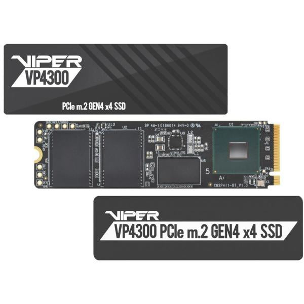 Patriot VP4300L2TBM28H Viper VP4300 Lite SSD, 2 TB, M.2 2280, PCIe Gen4 x4, 7400 MB/s, 800K IOPS