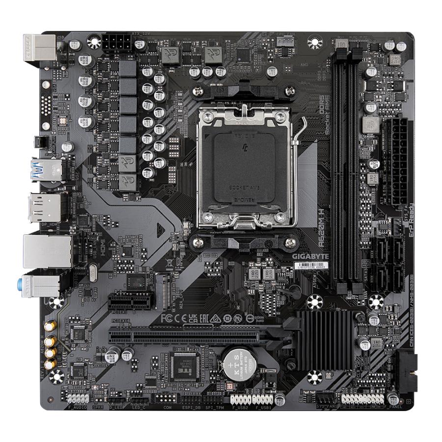 Gigabyte A620M H, mATX, AMD AM5, A620, DDR5, 96 GB, USB 3.2 Gen 1, M.2, GbE LAN